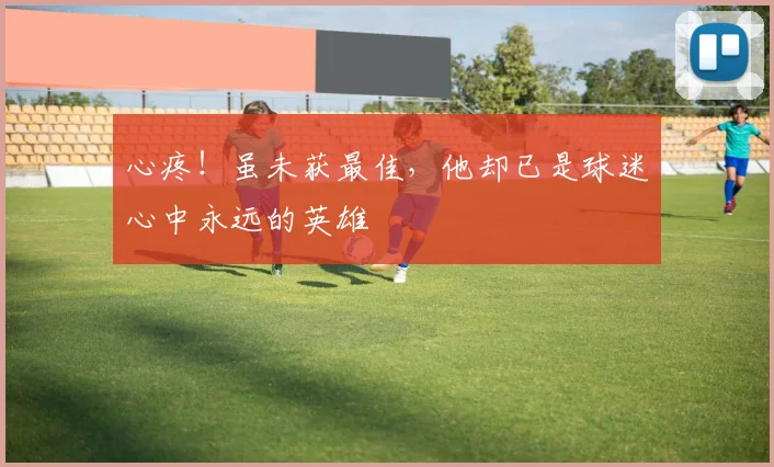 心疼！虽未获最佳，他却已是球迷心中永远的英雄