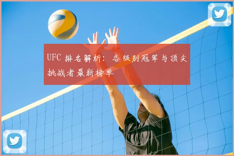 UFC 排名解析：各级别冠军与顶尖挑战者最新榜单
