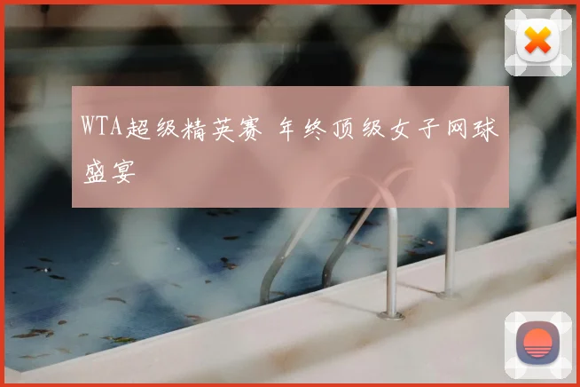 WTA超级精英赛 年终顶级女子网球盛宴